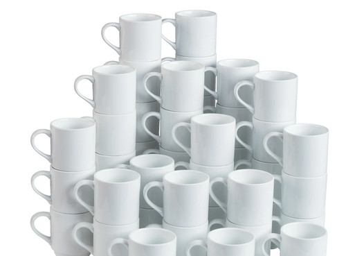 48x kaffeebecher 250ml weiß - 48x,