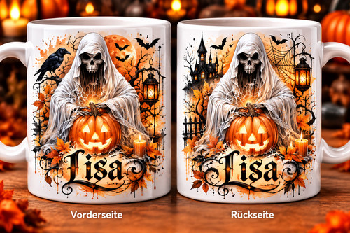 Halloween tasse mit - mit, wunschname
