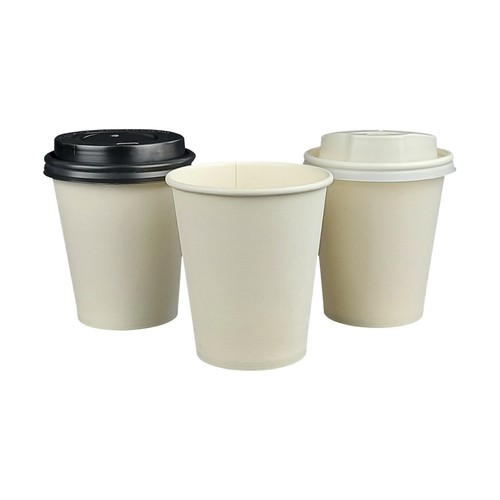 Weiße premium kaffeebecher - premium,