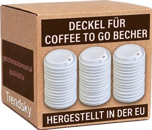 1000 stück 90mm weiß - weiß, deckel