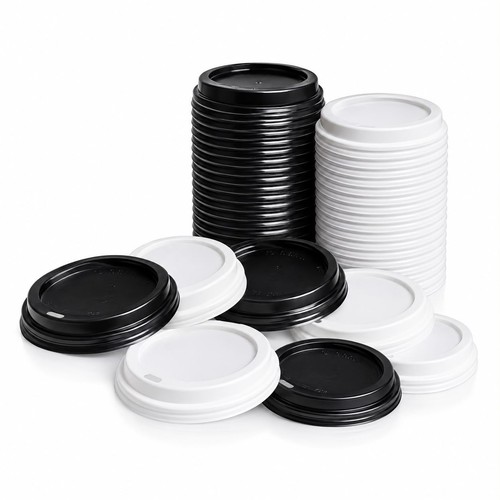 Kaffeedeckel 80mm 90mm schwarz - kaffeedeckel,