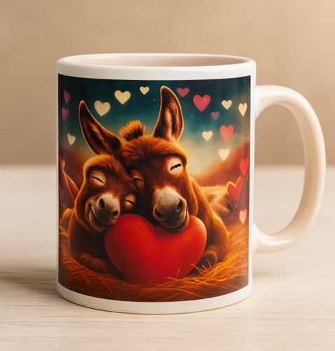 Tasse mit eselmotiv eseltasse - mit,